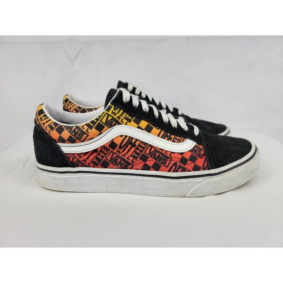 Vans Other - Vans Old Skool Off The Wall Shoes Sneakers Size Mens 8 Womens 9.5 Black 721356